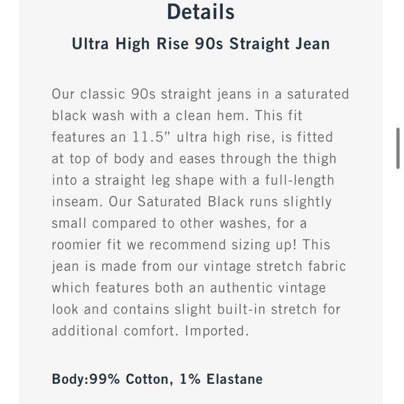 Ultra High Rise 90’s Straight, Short Length - Picture 7 of 8